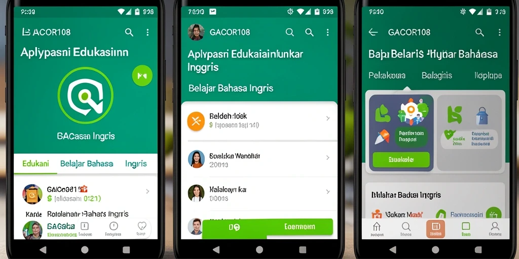 Antarmuka GACOR108 yang menarik dan user-friendly untuk belajar Bahasa Inggris.