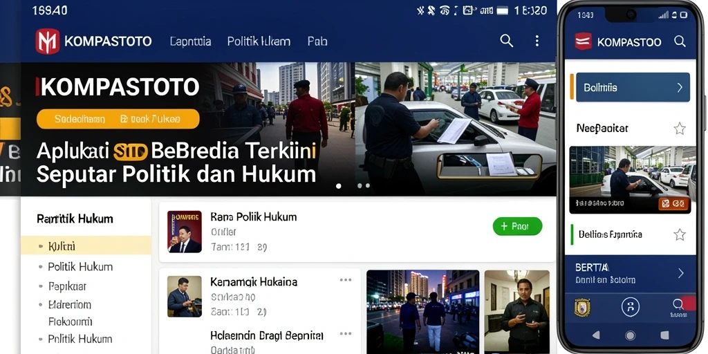 Antarmuka aplikasi KOMPASTOTO yang informatif dan menarik.
