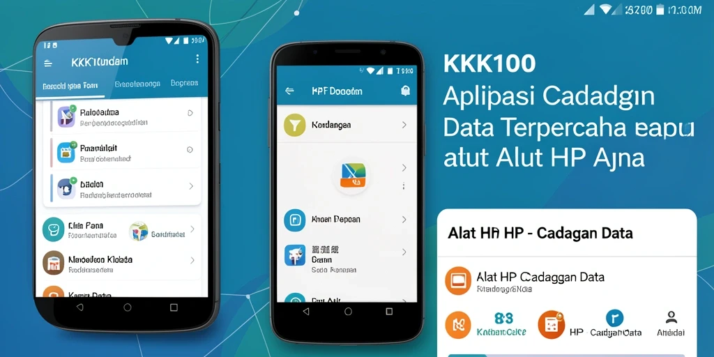 Antarmuka pengguna KPK100 untuk cadangan data yang aman dan efisien.