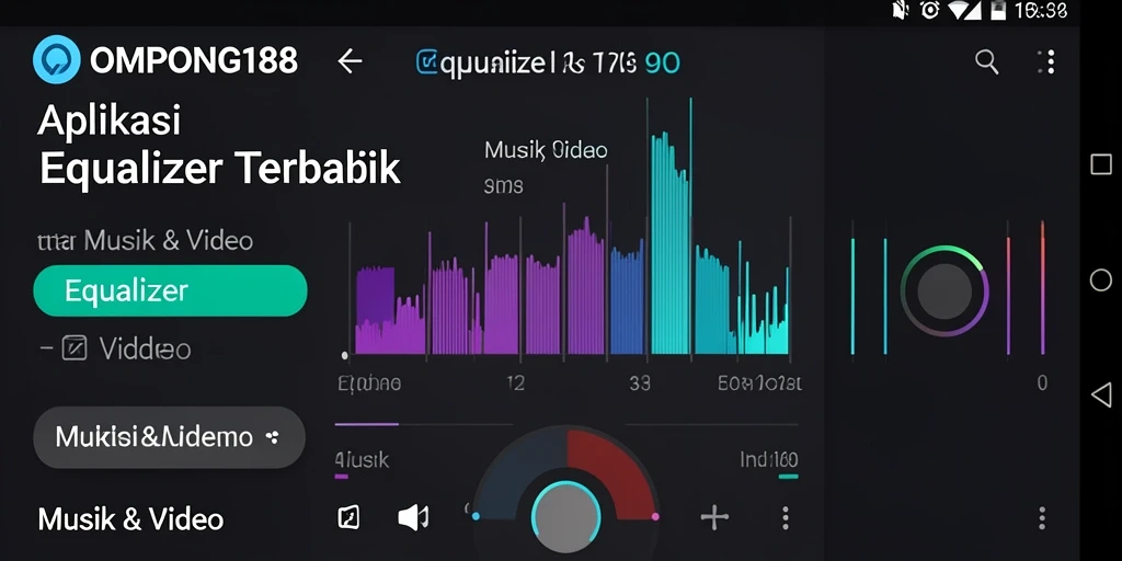 Antarmuka OMPONG188 yang intuitif untuk pengaturan Equalizer.