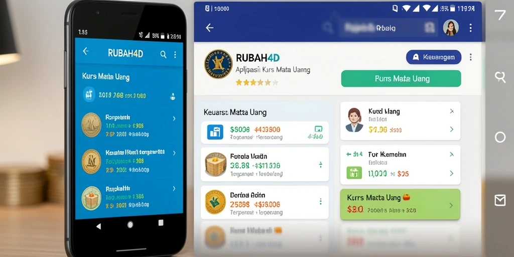 Antarmuka RUBAH4D menampilkan informasi kurs mata uang yang akurat dan mudah dipahami.