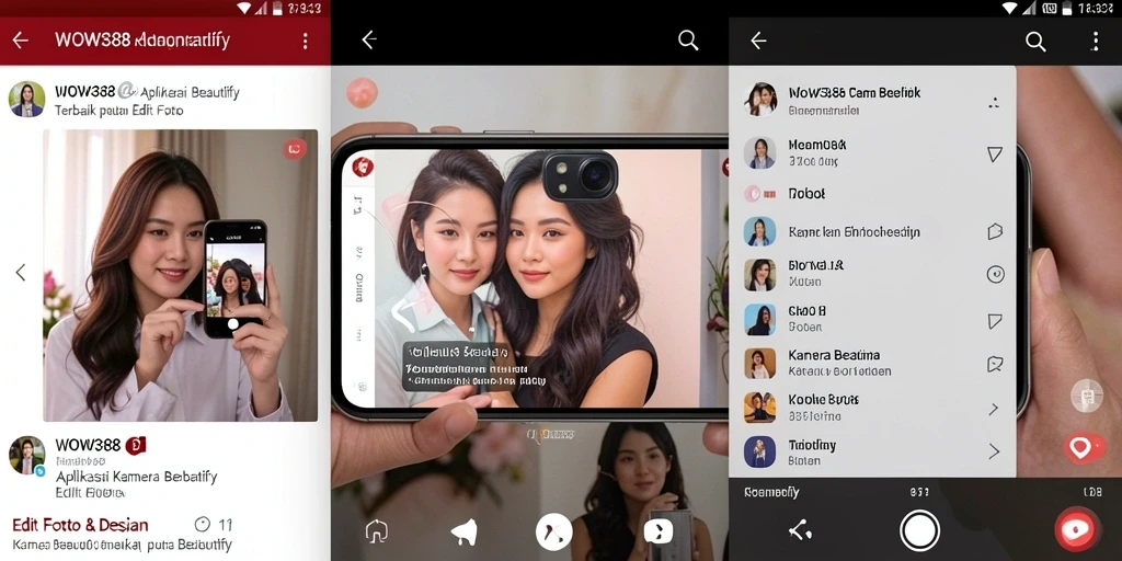 Tampilan antarmuka aplikasi WOW388 untuk pengeditan foto yang menarik.